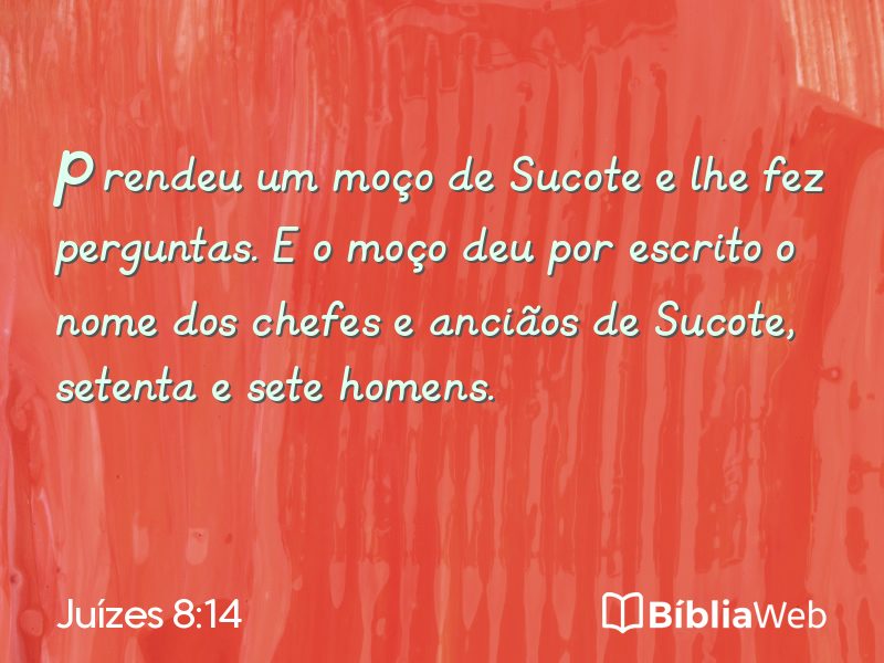 Juízes 8:14 em imagem para compartilhar