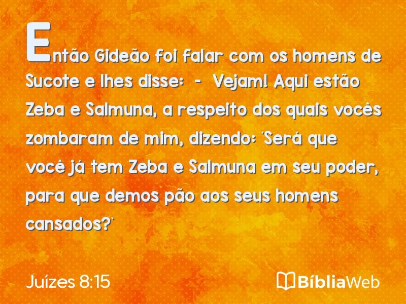 Juízes 8:15 em imagem para compartilhar