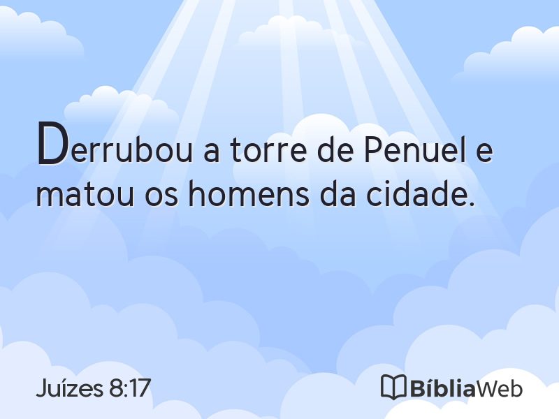 Juízes 8:17 em imagem para compartilhar