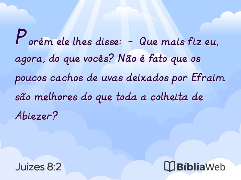 Juízes 8:2 em imagem para compartilhar