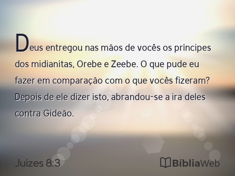 Juízes 8:3 em imagem para compartilhar