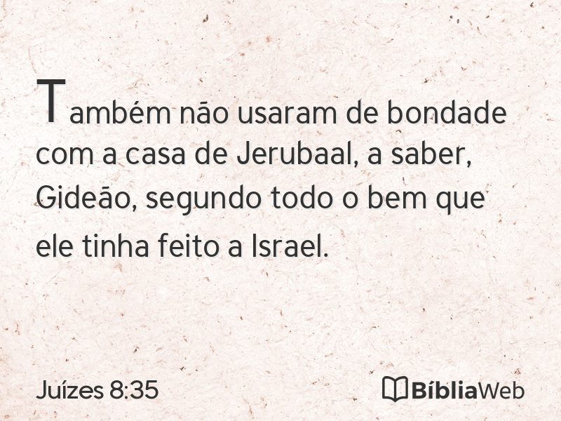 Juízes 8:35 em imagem para compartilhar