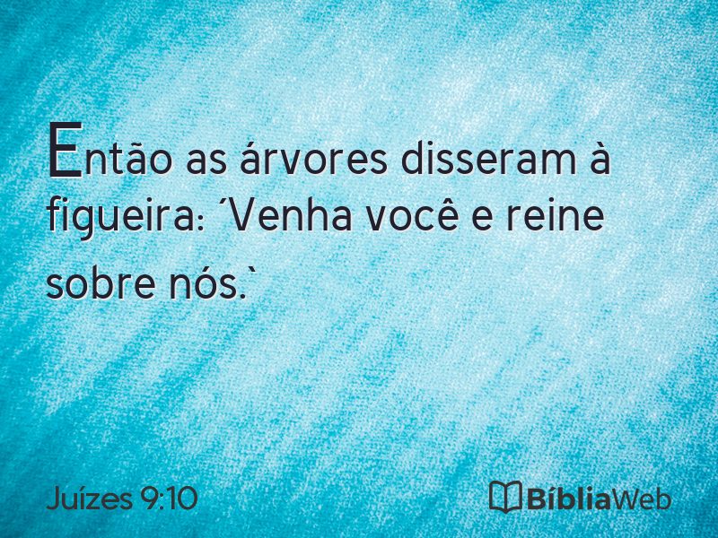 Juízes 9:10 em imagem para compartilhar