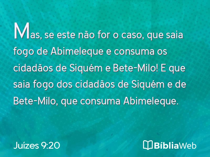 Juízes 9:20 em imagem para compartilhar