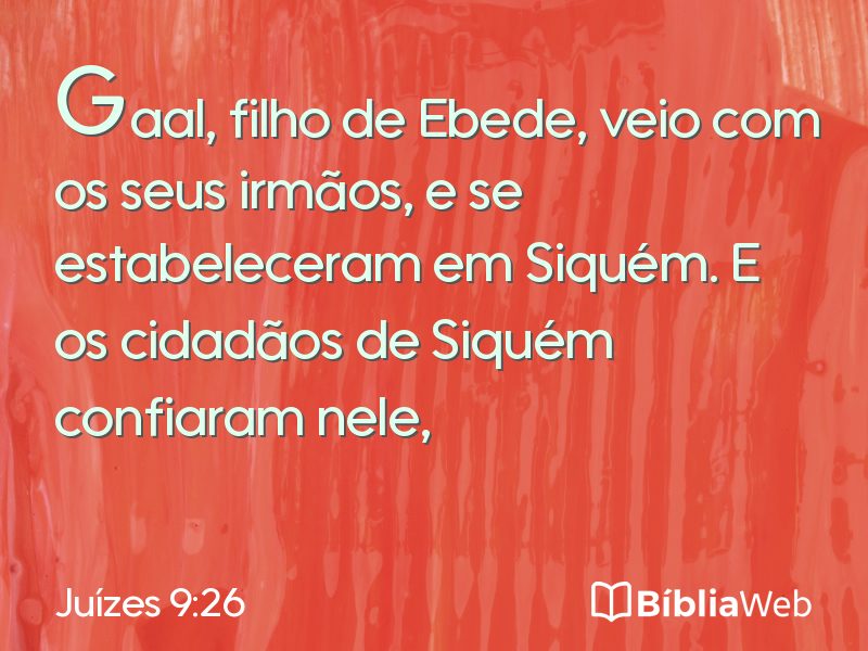 Juízes 9:26 em imagem para compartilhar