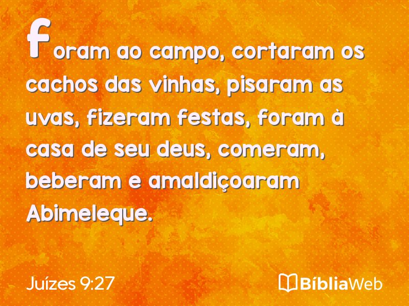 Juízes 9:27 em imagem para compartilhar