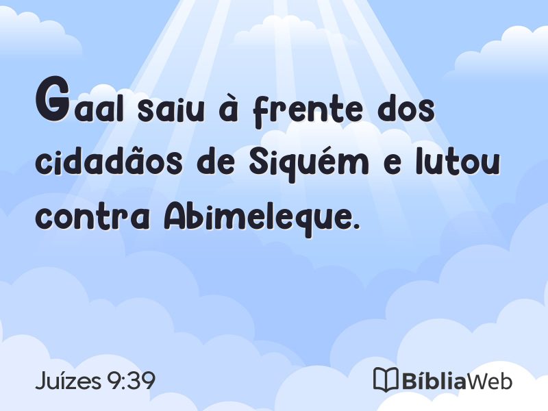 Juízes 9:39 em imagem para compartilhar