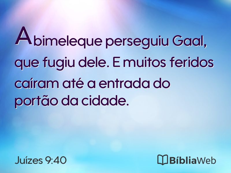Juízes 9:40 em imagem para compartilhar