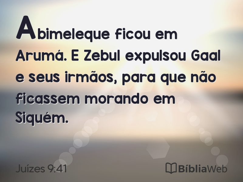 Juízes 9:41 em imagem para compartilhar