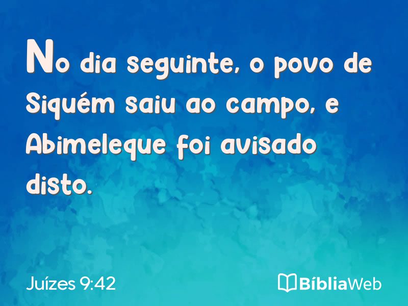 Juízes 9:42 em imagem para compartilhar
