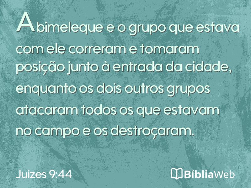 Juízes 9:44 em imagem para compartilhar