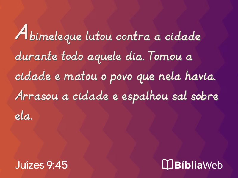Juízes 9:45 em imagem para compartilhar