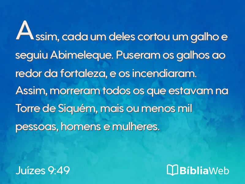 Juízes 9:49 em imagem para compartilhar