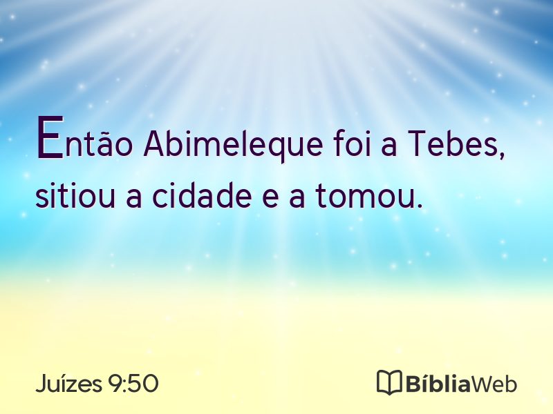 Juízes 9:50 em imagem para compartilhar