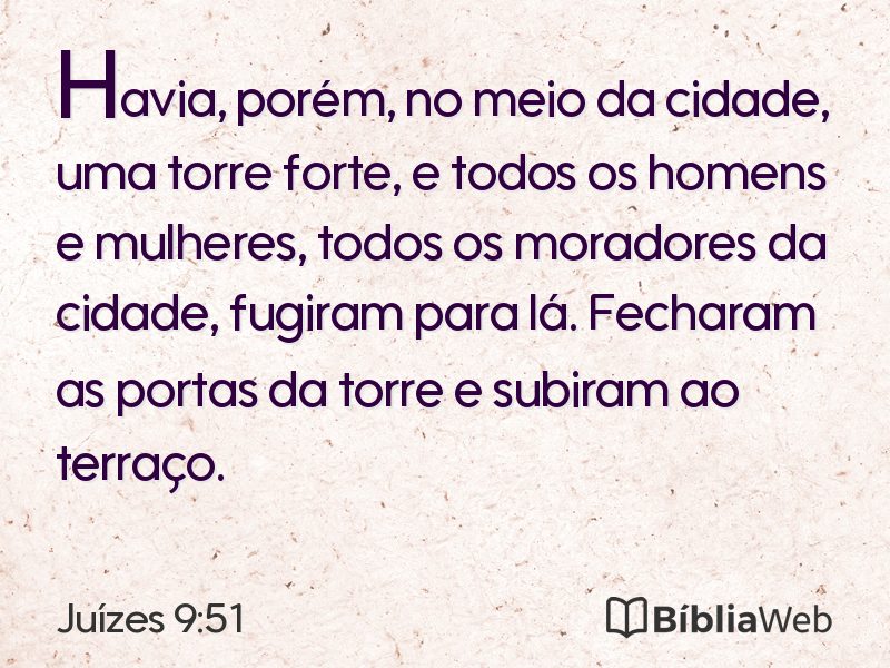 Juízes 9:51 em imagem para compartilhar