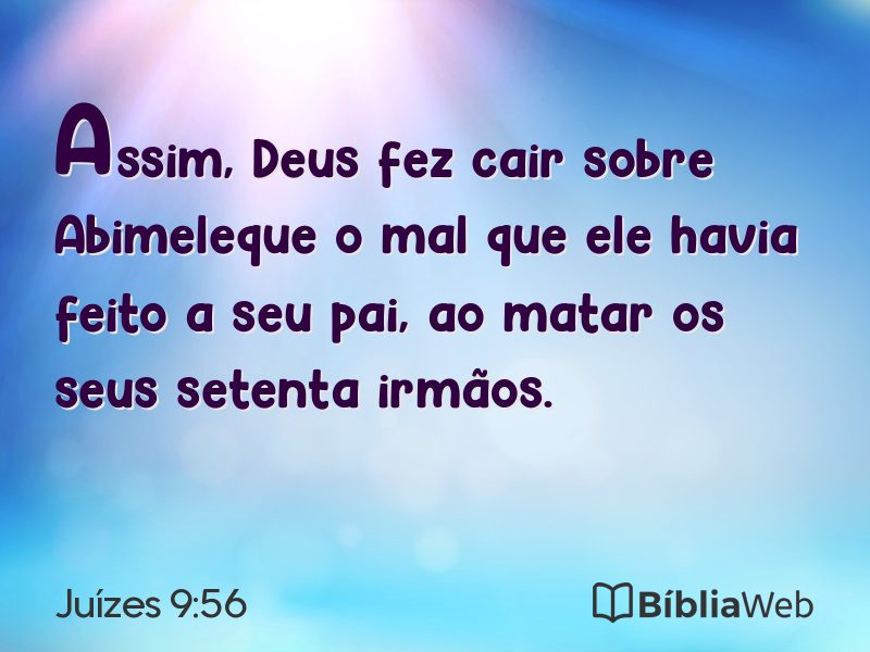 Juízes 9:56 em imagem para compartilhar