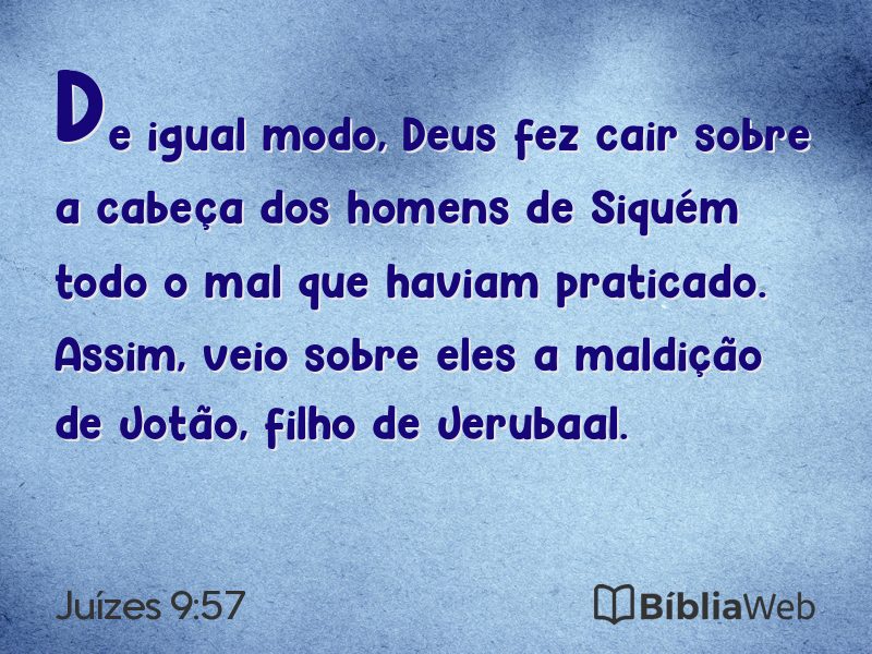 Juízes 9:57 em imagem para compartilhar