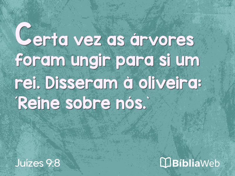 Juízes 9:8 em imagem para compartilhar