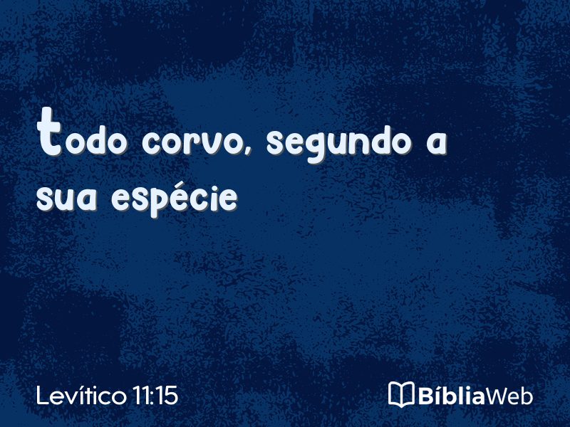 Levítico 11:15 em imagem para compartilhar