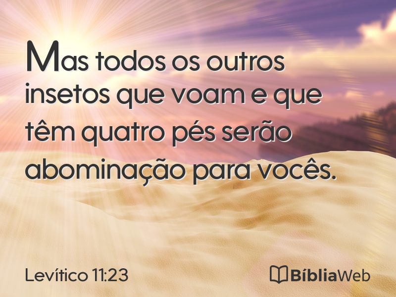 Levítico 11:23 em imagem para compartilhar