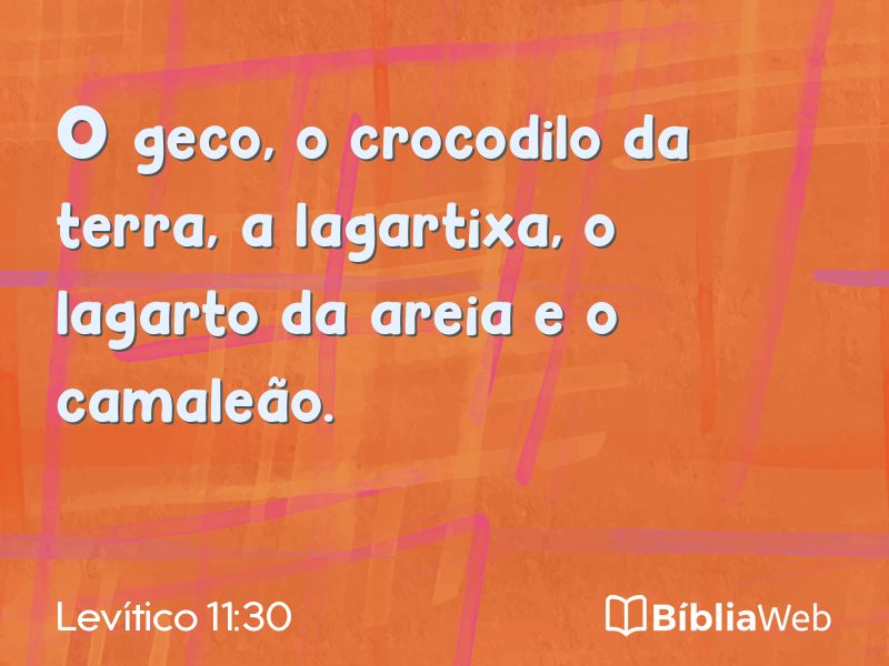 Levítico 11:30 em imagem para compartilhar