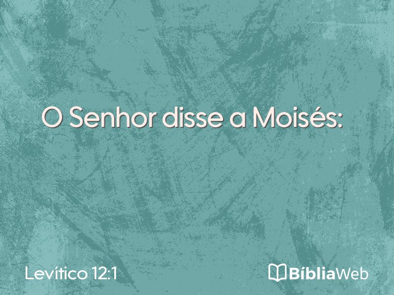 Levítico 12:1 em imagem para compartilhar