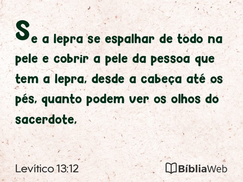 Levítico 13:12 em imagem para compartilhar