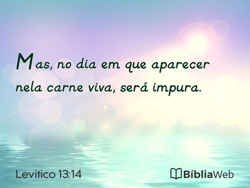 Levítico 13:14 em imagem para compartilhar