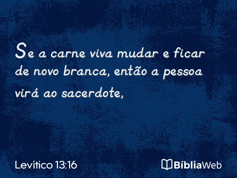 Levítico 13:16 em imagem para compartilhar