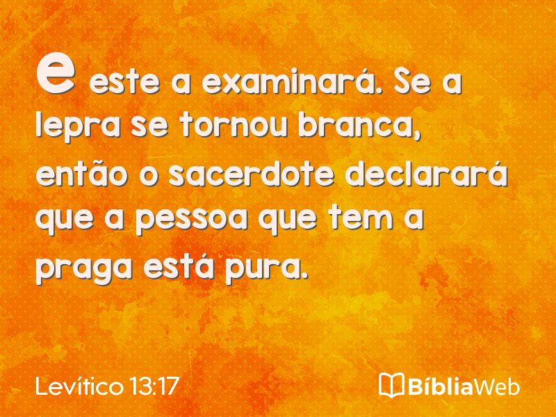 Levítico 13:17 em imagem para compartilhar