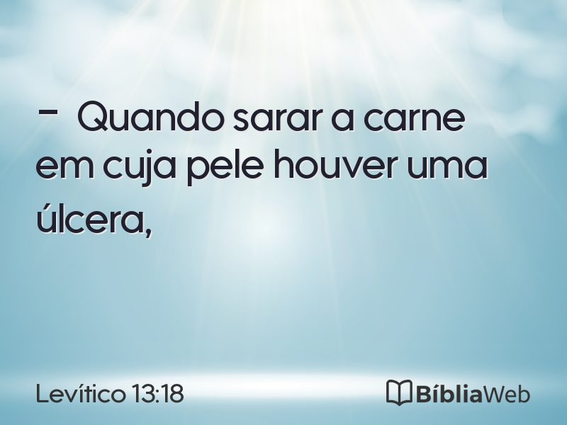 Levítico 13:18 em imagem para compartilhar