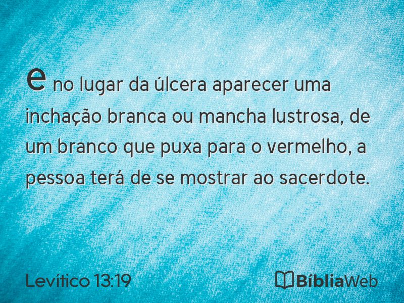 Levítico 13:19 em imagem para compartilhar