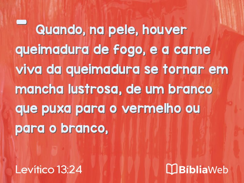 Levítico 13:24 em imagem para compartilhar