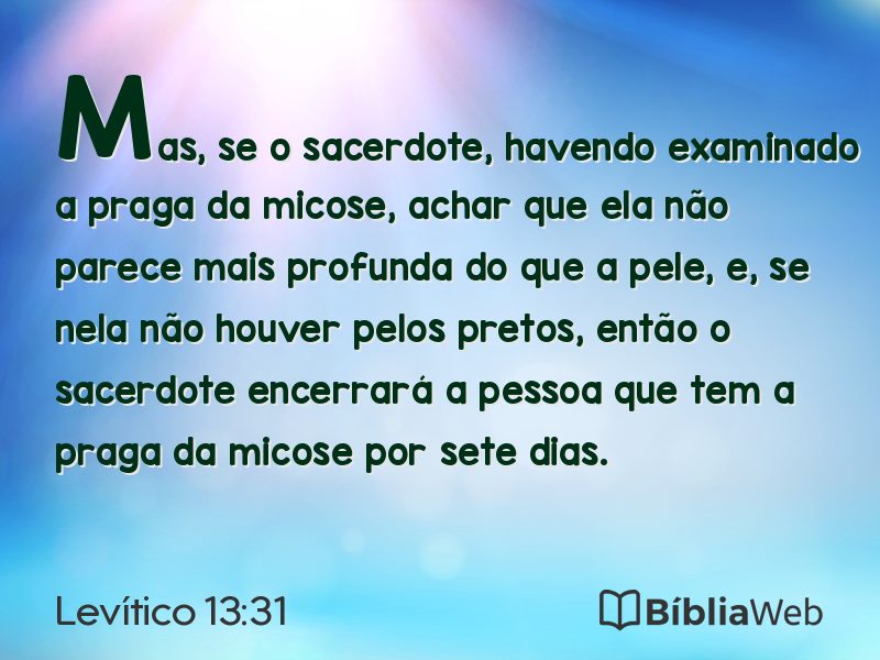 Levítico 13:31 em imagem para compartilhar