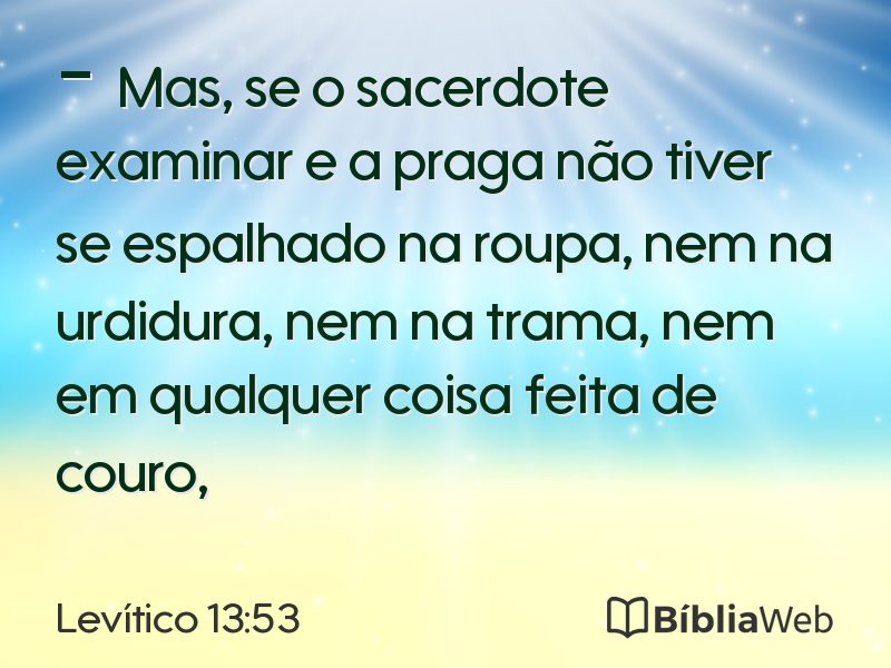 Levítico 13:53 em imagem para compartilhar