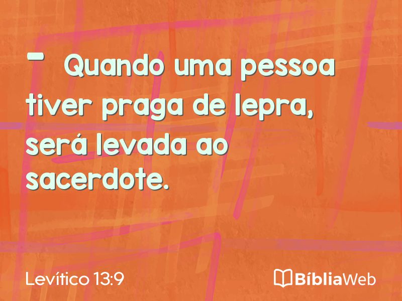 Levítico 13:9 em imagem para compartilhar
