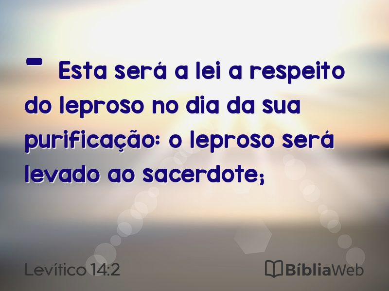 Levítico 14:2 em imagem para compartilhar