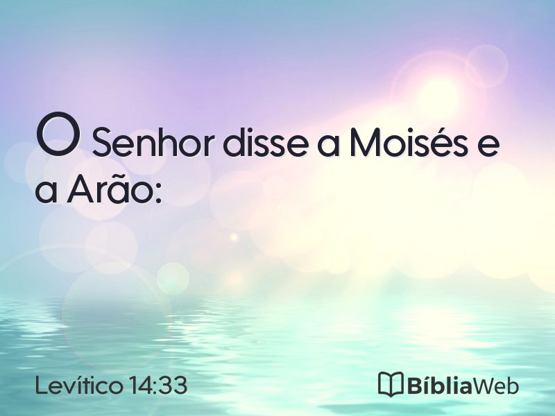 Levítico 14:33 em imagem para compartilhar