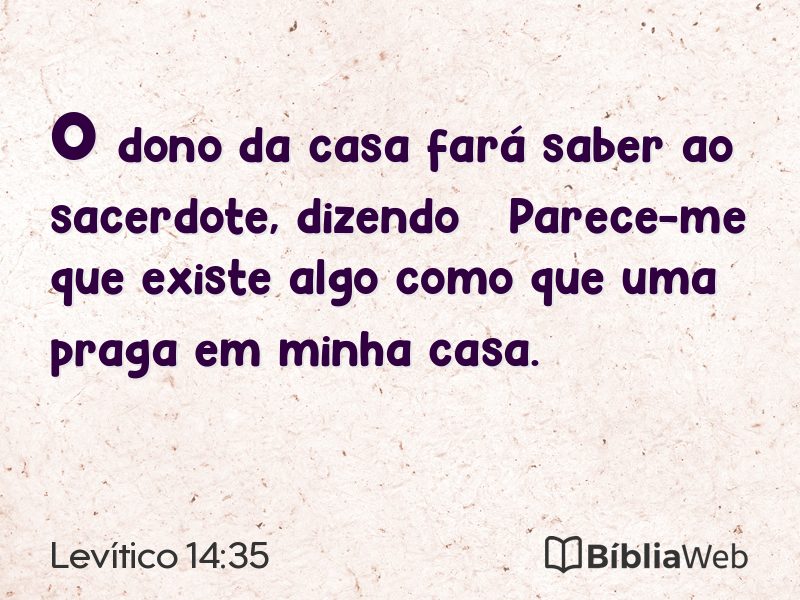Levítico 14:35 em imagem para compartilhar