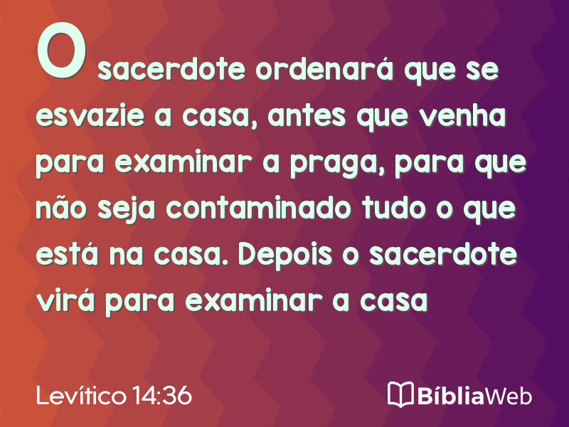 Levítico 14:36 em imagem para compartilhar