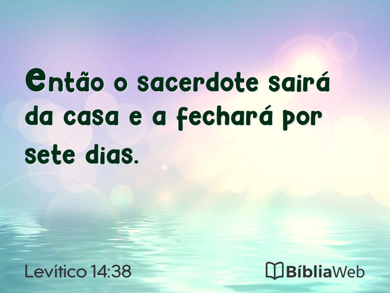 Levítico 14:38 em imagem para compartilhar