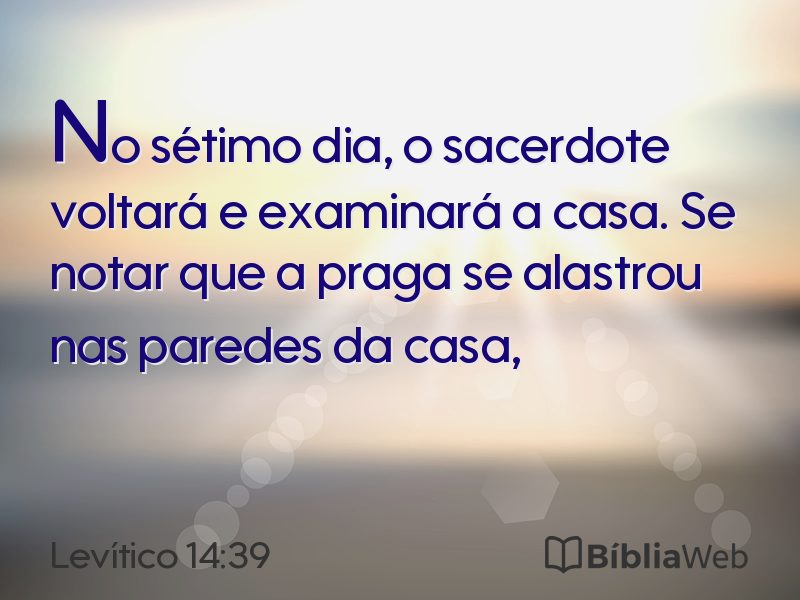 Levítico 14:39 em imagem para compartilhar