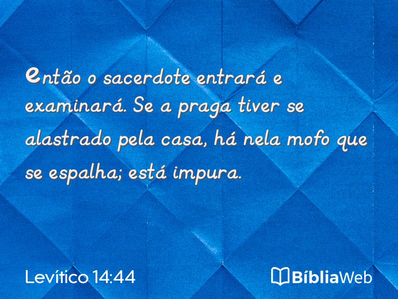 Levítico 14:44 em imagem para compartilhar