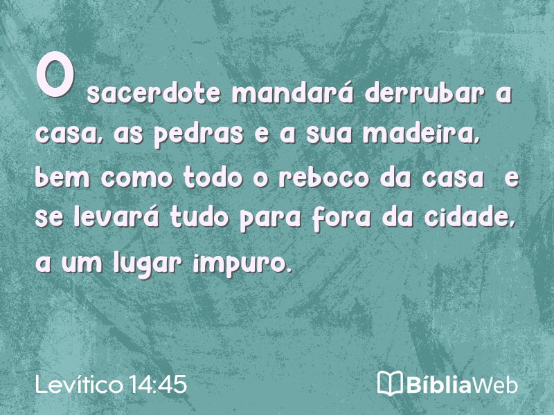 Levítico 14:45 em imagem para compartilhar