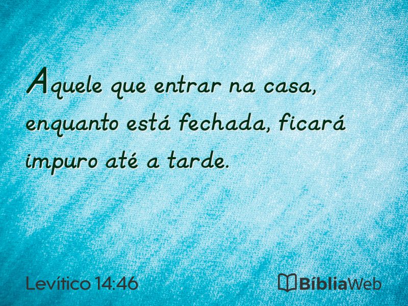 Levítico 14:46 em imagem para compartilhar
