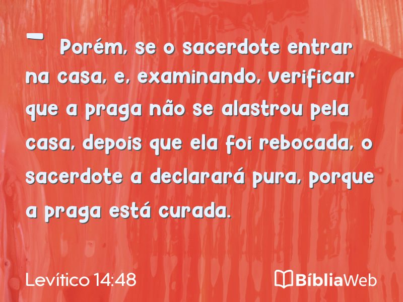 Levítico 14:48 em imagem para compartilhar