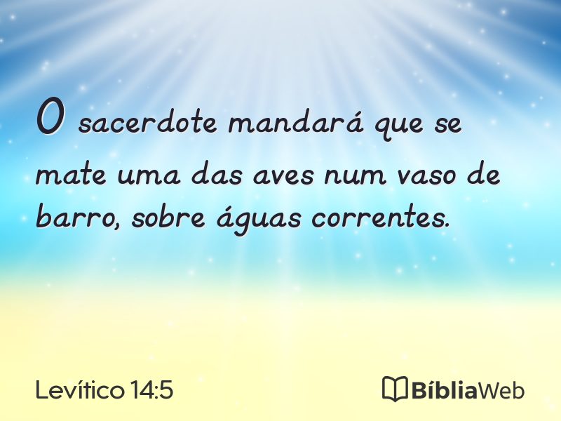 Levítico 14:5 em imagem para compartilhar
