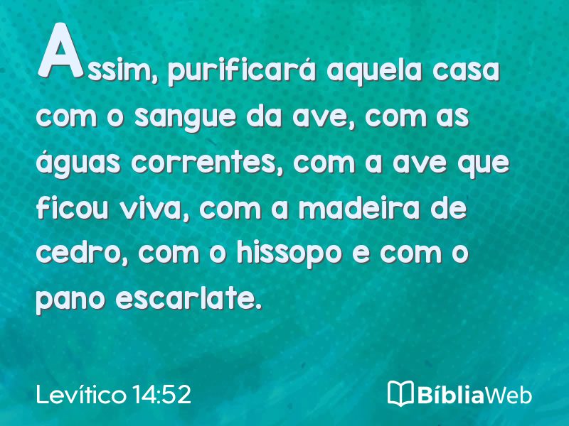 Levítico 14:52 em imagem para compartilhar