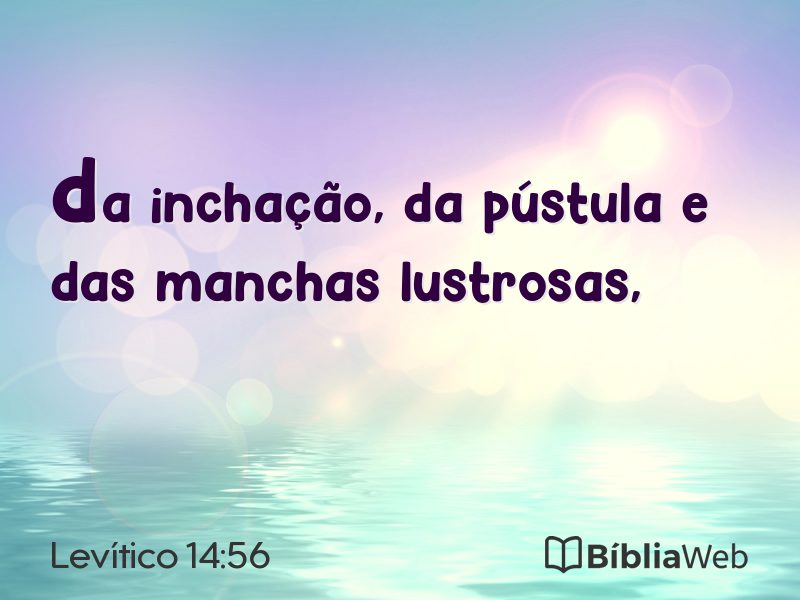 Levítico 14:56 em imagem para compartilhar