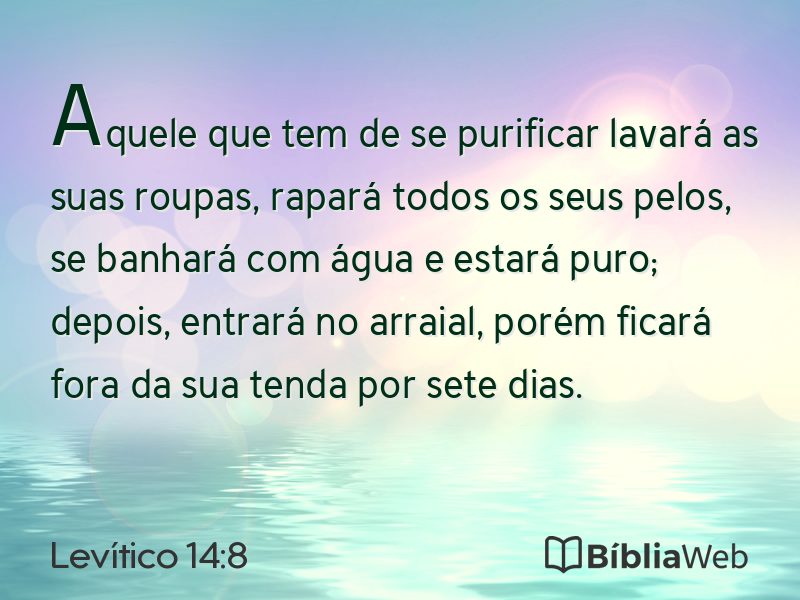 Levítico 14:8 em imagem para compartilhar